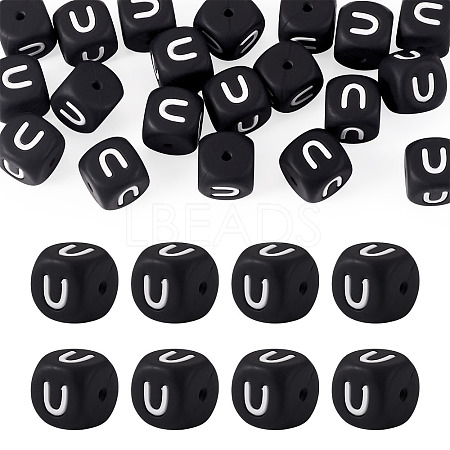 20Pcs Food Grade Eco-Friendly Silicone Beads SIL-TADJ0001-04U-1