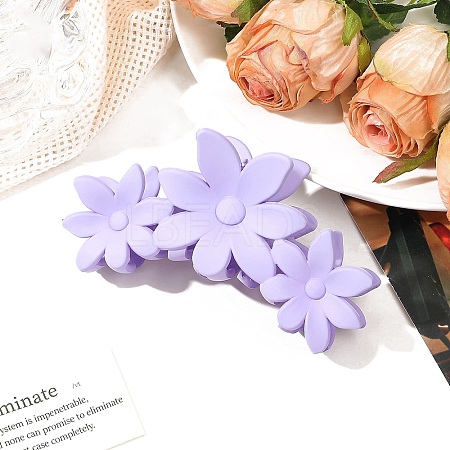 Flower Plastic Large Claw Hair Clips PW-WGB4F0D-05-1