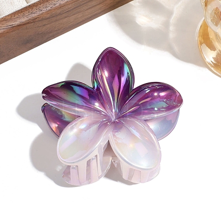 Flower Plastic Claw Hair Clips PW-WGD28A5-01-1