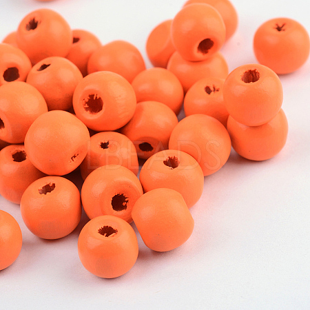 Natural Wood Beads WOOD-S662-11x12mm-A07-1