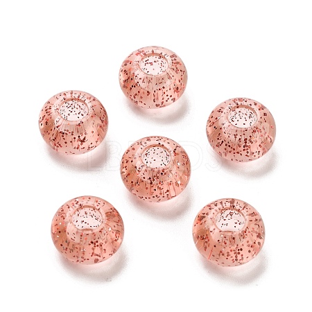 Transparent Acrylic European Beads TACR-P009-A01-04-1