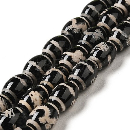 Tibetan Style dZi Beads Strands G-F726-A01-1