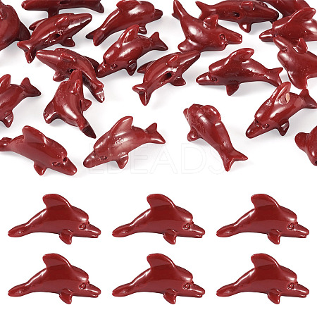 20Pcs Synthetic Coral Carved Beads CORA-TA0001-01C-1