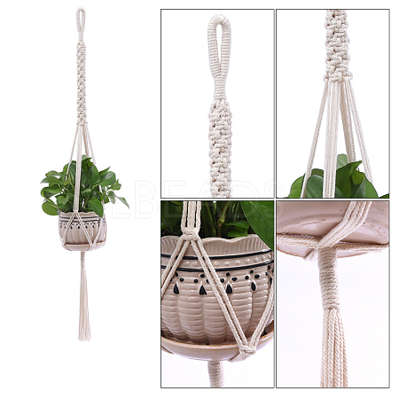 Cotton Macrame Plant Hangers MAKN-PW0001-040B-1