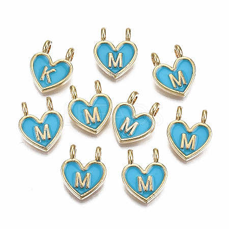 Alloy Enamel Charms X-ENAM-T012-02M-RS-1