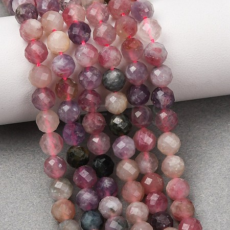 Natural Plum Blossom Tourmaline Beads Strands G-D110-A01-02-1