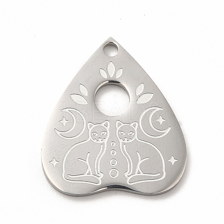 Non-Tarnish 304 Stainless Steel Pendants STAS-F290-16P-1