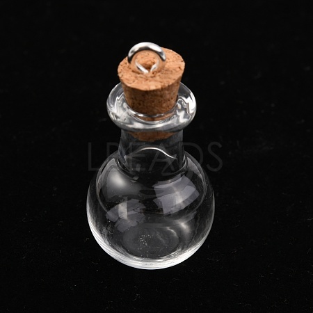 Glass Bottle Pendants GLAA-H105-11-1