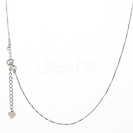 925 Sterling Silver Box Chain Necklaces STER-BB71230-A-1