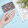 1000Pcs Spray Painted Iron Bead Tips IFIN-SP0001-63-3