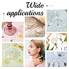 50Pcs 5 Style Ion Plating(IP) 304 Stainless Steel Hoop Earring Findings STAS-DC0007-06-5
