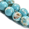 Assembled Synthetic Stone and Trochus Shell Beads Strands X-G-B128-08C-06-3