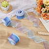 3Rolls Polyester Organza Ribbons SRIB-CY0001-37A-4