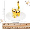 Ceramic Cat Shaped Ring Holders AJEW-WH0282-52-2