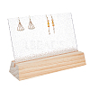 Wood Brooch Storage Holder ODIS-WH0038-129-1