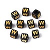 Opaque Acrylic Beads SACR-T035-20W-1