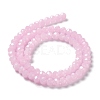 Baking Paint Imitation Jade Glass Bead Strands DGLA-A034-J8MM-A26-5