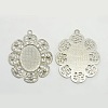 Alloy Pendant Cabochon Settings X-PALLOY-CJX88-P-LF-4