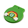 Saint Patrick's Day Handmade Polymer Clay Pendants CLAY-E008-02A-2