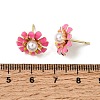 Brass Enamel Stud Earrings KK-CBA8324-27G-03-5