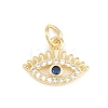 Brass Micro Pave Cubic Zirconia Pendants KK-F938-37G-01-1