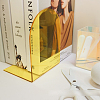 Transparent Non-Skid Acrylic Bookend Display Stands OFST-PW0002-149A-1