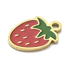 304 Stainless Steel Fruit Enamel Pendants LS-STAS-G362-04G-14-2