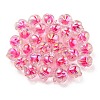 UV Plating Rainbow Iridescent Acrylic Beads OACR-F004-02F-3