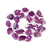 Dyed Electroplate Raw Rough Natural Amethyst Beads Strands G-Q610-05D-3