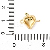 Brass Micro Pave Green Cubic Zirconia Fruit Connector Charms KK-I276-15G-A01-3