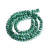 Electroplate Transparent Glass Beads Strands EGLA-A035-T4mm-A18-2