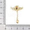 Brass Micro Pave Cubic Zirconia Pendants KK-B161-12G-02-3