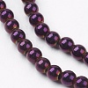 Non-magnetic Synthetic Hematite Beads Strands G-S096-4mm-M-3