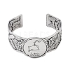 Constellation Alloy Open Cuff Bangles for Women Men BJEW-C064-01AS-08-2