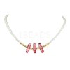 ABS Plastic Imitation Pearl Beaded Necklaces NJEW-JN04859-04-1