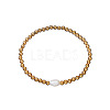 304 Stainless Steel Beads Stretch Bracelets for Women XK2251-2-1