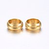 304 Stainless Steel Crimp Beads Covers STAS-O098-04G-02-1