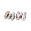Letter Slider Beads for Watch Band Bracelet Making ALRI-O012-M-NR-2