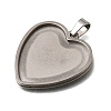 304 Stainless Steel Pendant Cabochons Settings SA-CBA8A58-01A-P-2