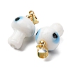 Handmade Lampwork Pendants LAMP-S069-06G-01-2