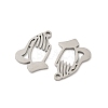 201 Stainless Steel Laser Cut Pendants STAS-P428-12P-2