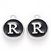 Platinum Plated Alloy Charms ENAM-S118-02R-P-1