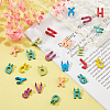 52Pcs 26 Style Spray Painted Alloy Charms PALLOY-PH0002-44-RS-7