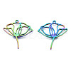 Ion Plating(IP) 201 Stainless Steel Pendants STAS-N098-048M-2