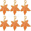 8Pcs 304 Stainless Steel Enamel Pendants STAS-BBC0005-36-1