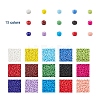 195G 15 Colors Glass Seed Beads SEED-YW0001-11A-2