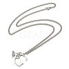 201 Stainless Steel Necklaces NJEW-Q336-01G-P-1