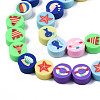 Handmade Polymer Clay Beads Strands CLAY-T020-04-3