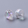 Eco-Friendly Transparent Acrylic Beads X-PL732-2-2