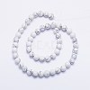 Synthetic Howlite Bead Strands X-G-F425-37-8mm-2